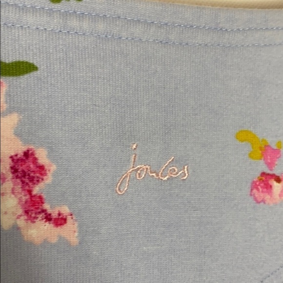 Joules Harbour blue floral print tee size 4 - Picture 3 of 7